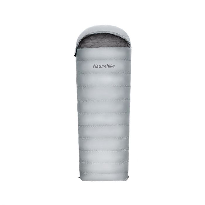 Спальный мешок Naturehike RM40 ультралёгкий утиный пух серый M, 6927595707159