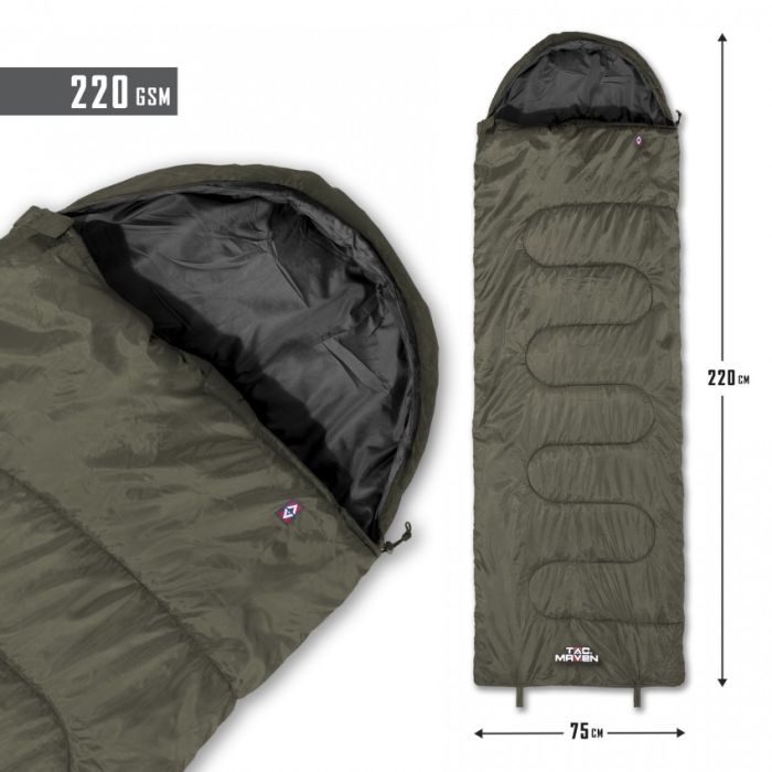 Спальный мешок SENTINEL Pentagon, цвет Dark Olive