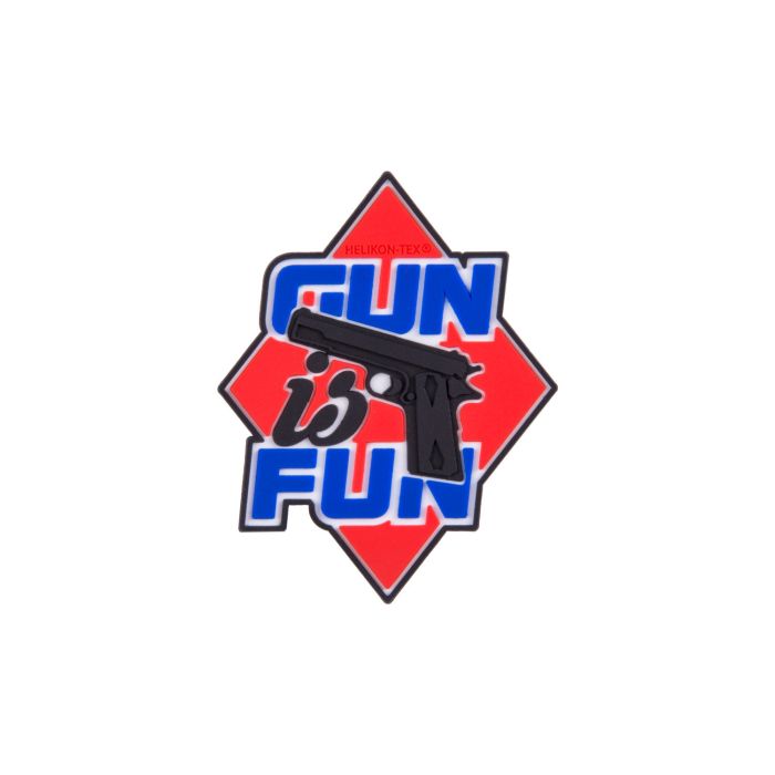 Патч "Gun is Fun"  Helikon, цвет Red
