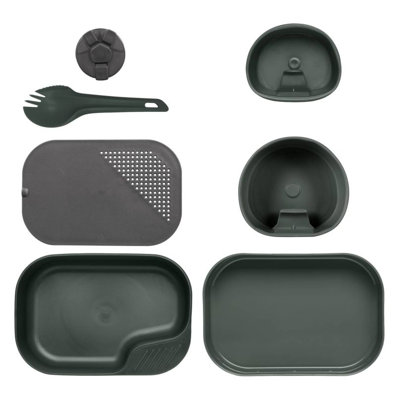 Набор посуды Wildo CAMP-A-BOX®  Complete, цвет Olive Green