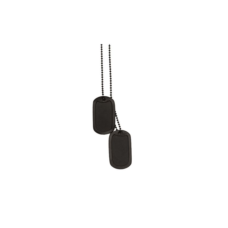 Жетон с цепочкой Mil Tec M.SILENCER Black