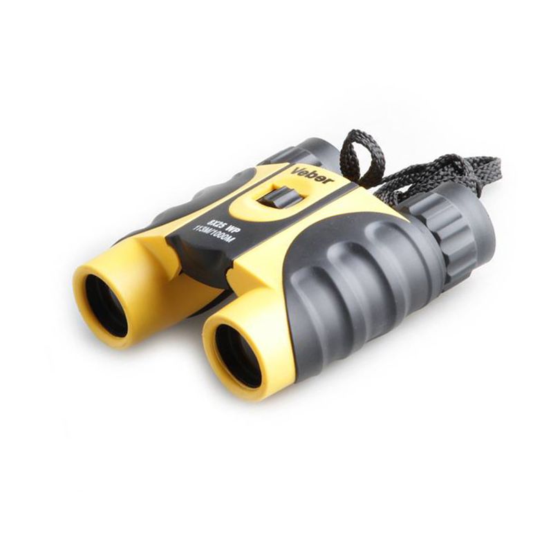 Бинокль Veber 8*25 WP черный-желтый