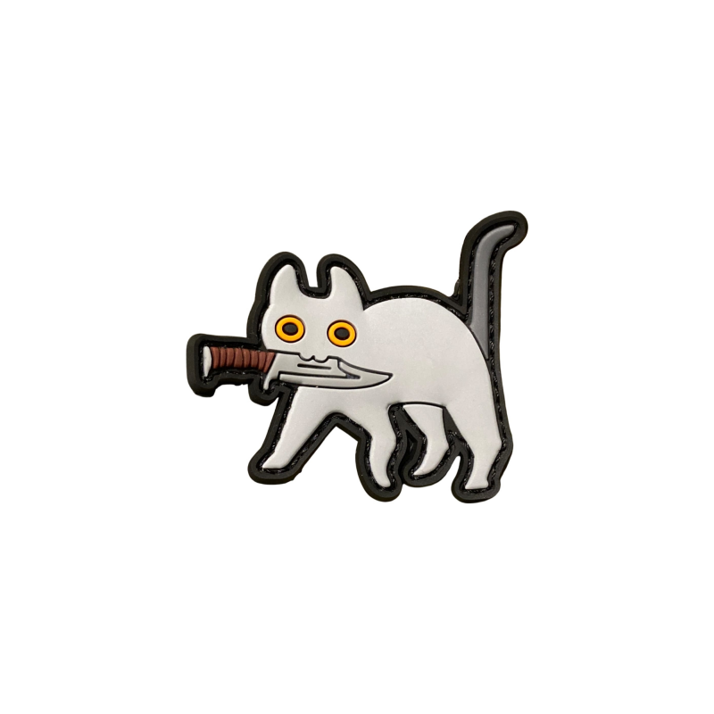 Патч Тактический Кот, цвет серый