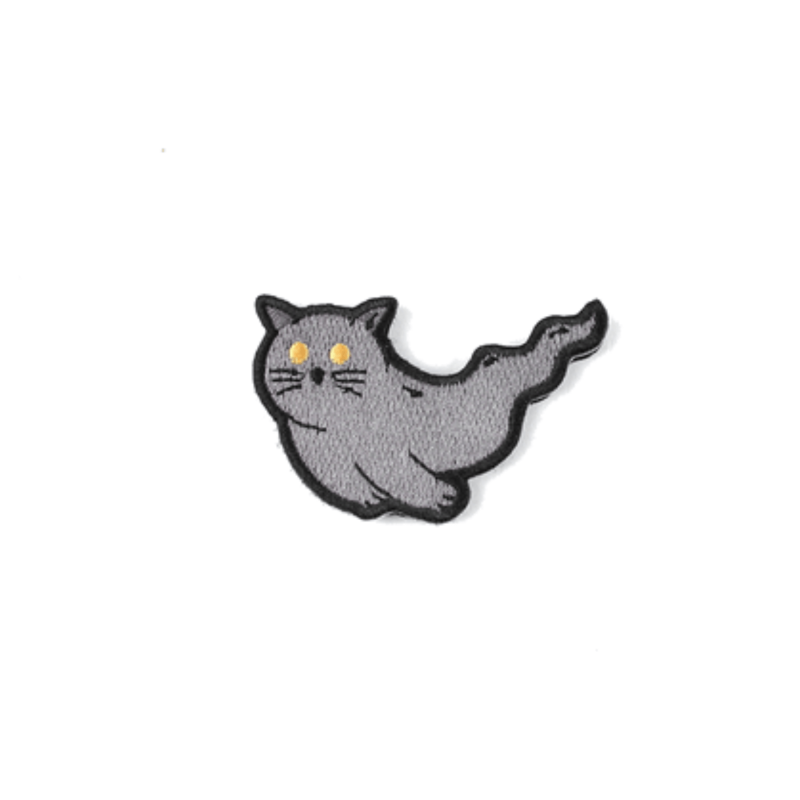 Патч Ghost Cat Grey