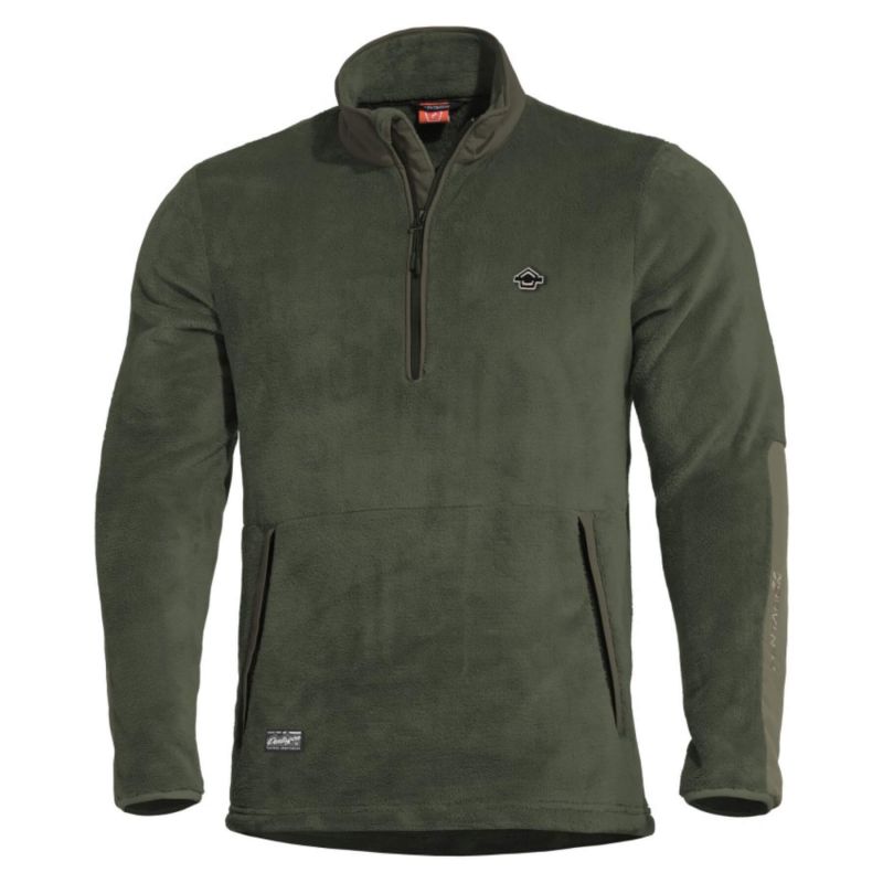 Толстовка Grizzly 1/2 Zip Pentagon, цвет Camo Green