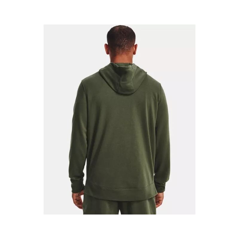 Толстовка Rival Terry LC FZ Under Armour, цвет Green (XL)