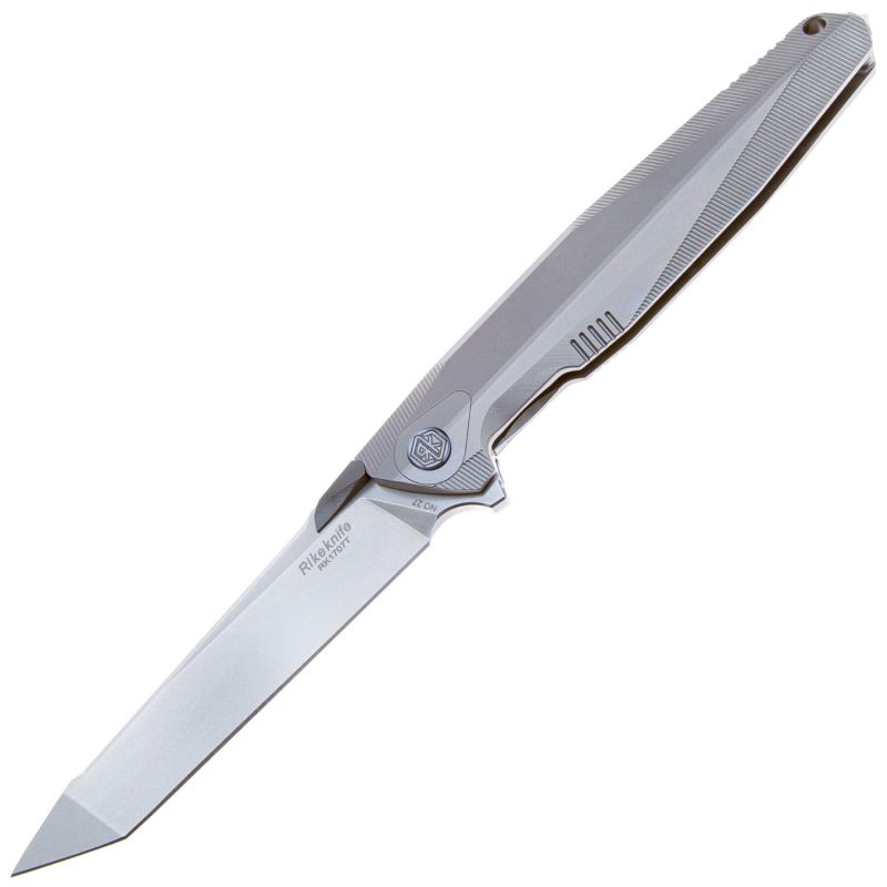 Складной нож Rike Knife 1707T-P сталь M390, рукоять Plain Ti
