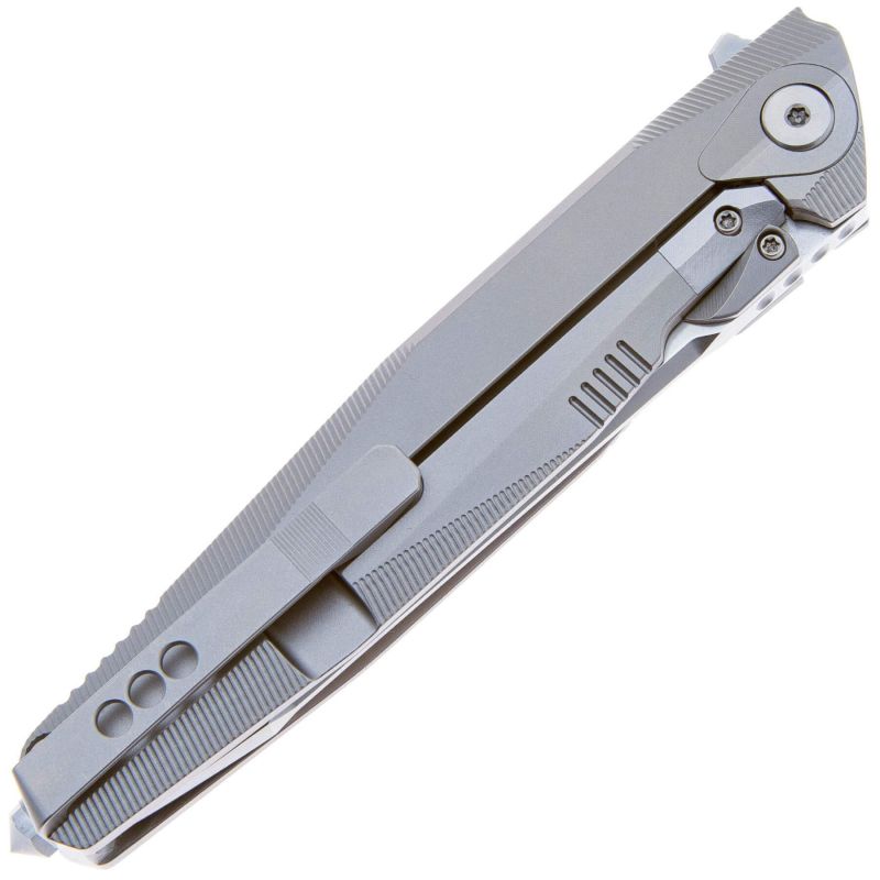 Складной нож Rike Knife 1707T-P сталь M390, рукоять Plain Ti