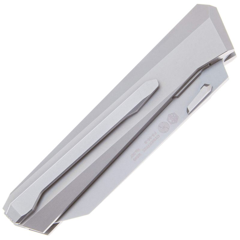 Складной нож Rike Knife Cybertrix B сталь M390, рукоять Gray Titanium