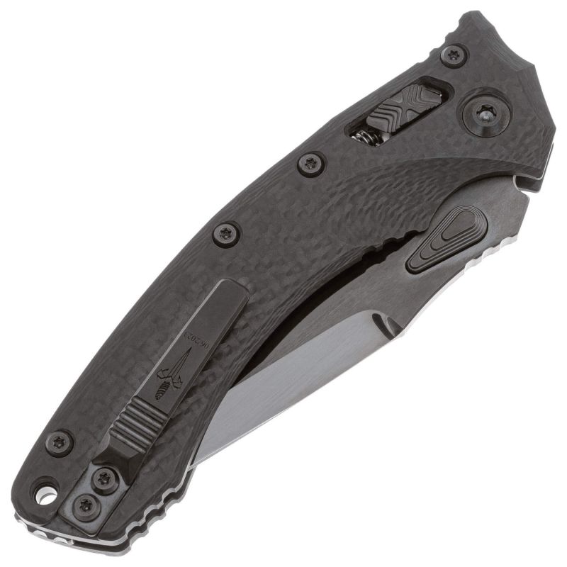Складной нож Marfione Custom Amphibian DLC Diamondwash сталь M390, рукоять Carbon fiber