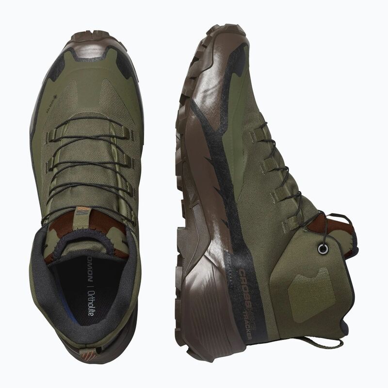 Ботинки Cross Hike Tracker GTX Salomon, цвет Ranger Green/Earth Brown
