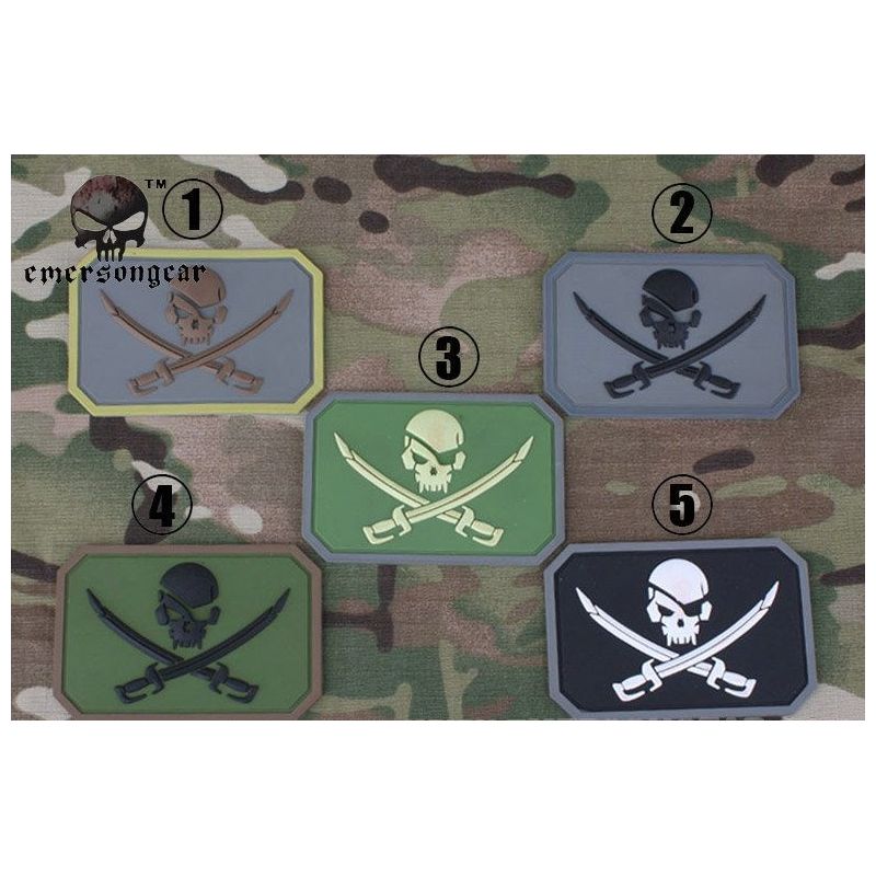 Патч Pirate Skull PVC EmersonGear-1