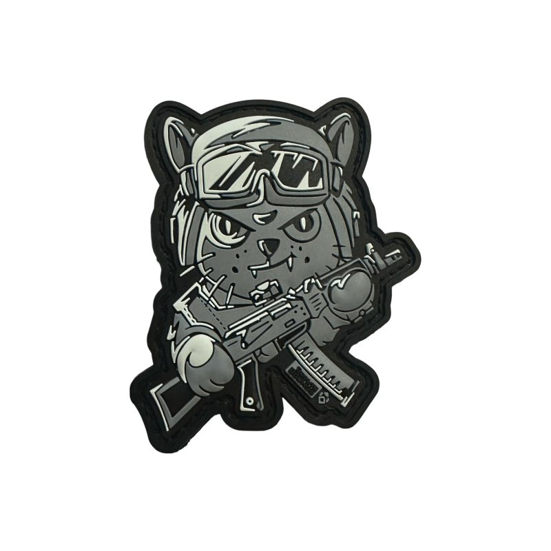 Патч кот-автоматчик Земля Воинов