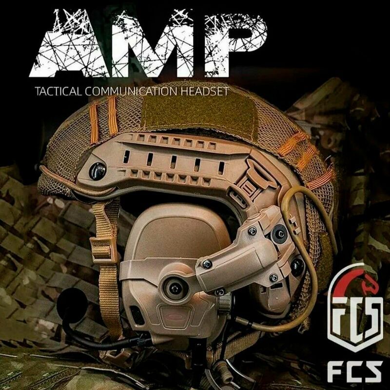 Гарнитура активная коммуникационная FMA FCS AMP TAN