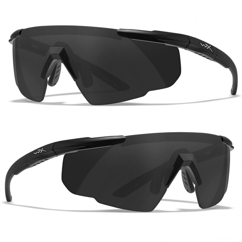 Тактические очки для стрельбы с баллистической защитой WILEYX Saber Advanced Matte Black (Grey-Rust)
