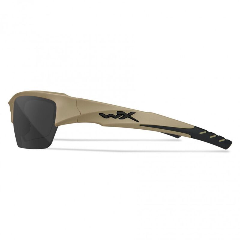 Баллистические очки для тактической стрельбы Wiley X Valor Matte Tan (Clear-Grey-Rust)