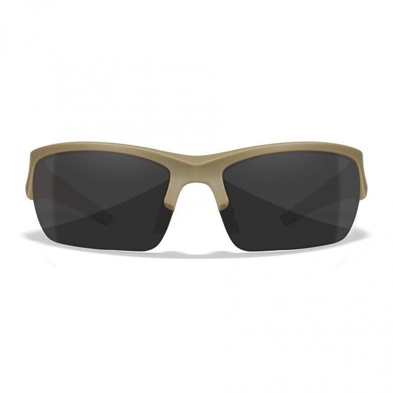 Баллистические очки для тактической стрельбы Wiley X Valor Matte Tan (Clear-Grey-Rust)
