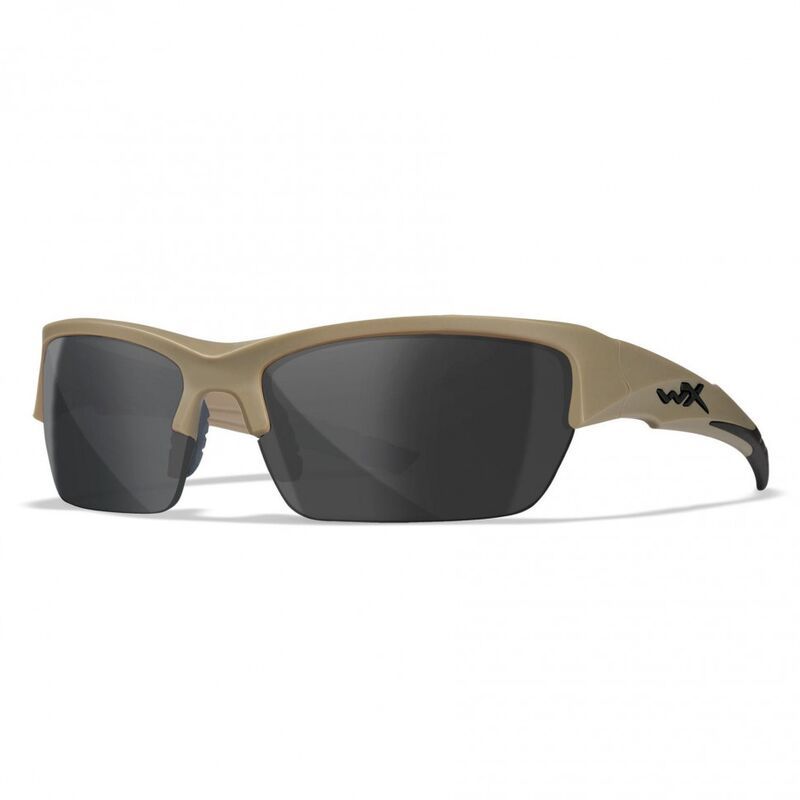 Баллистические очки для тактической стрельбы Wiley X Valor Matte Tan (Clear-Grey-Rust)