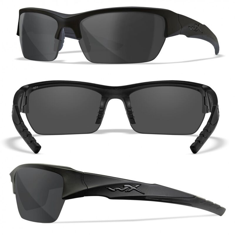 Баллистические очки для тактической стрельбы Wiley X Valor Matte Black (Clear-Grey)