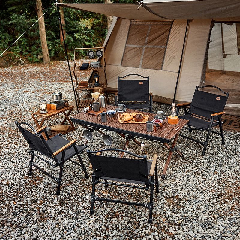 Складной стол NATUREHIKE 125х60см, 8,8кг, цвет ореховое дерево