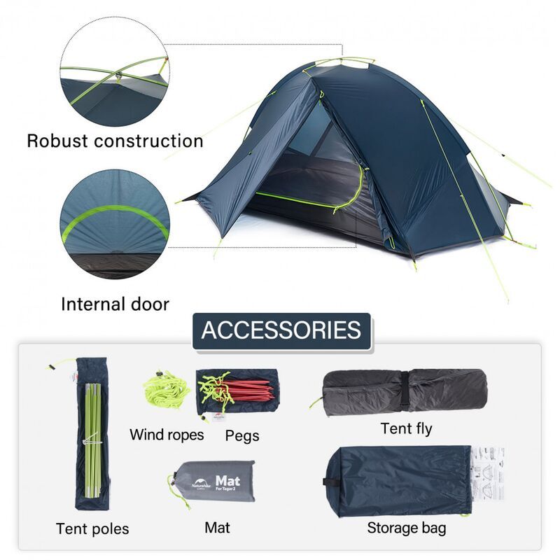Палатка NATUREHIKE Tagar Double Blue