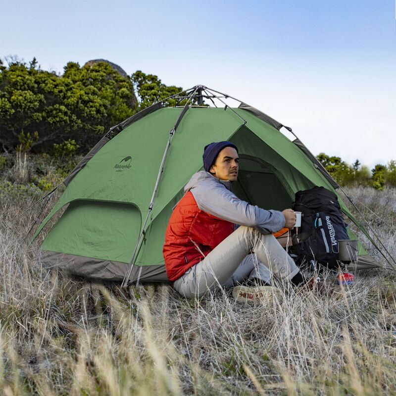 Палатка NATUREHIKE Automatic, 3-4 местная, зеленая