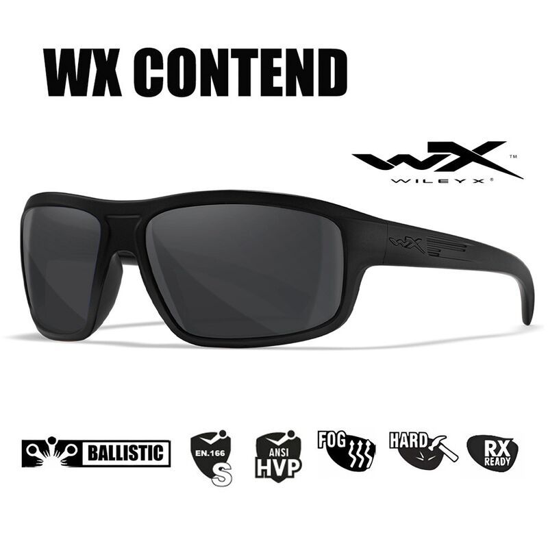 Защитные очки Wiley X Contend Matte Black (Grey)