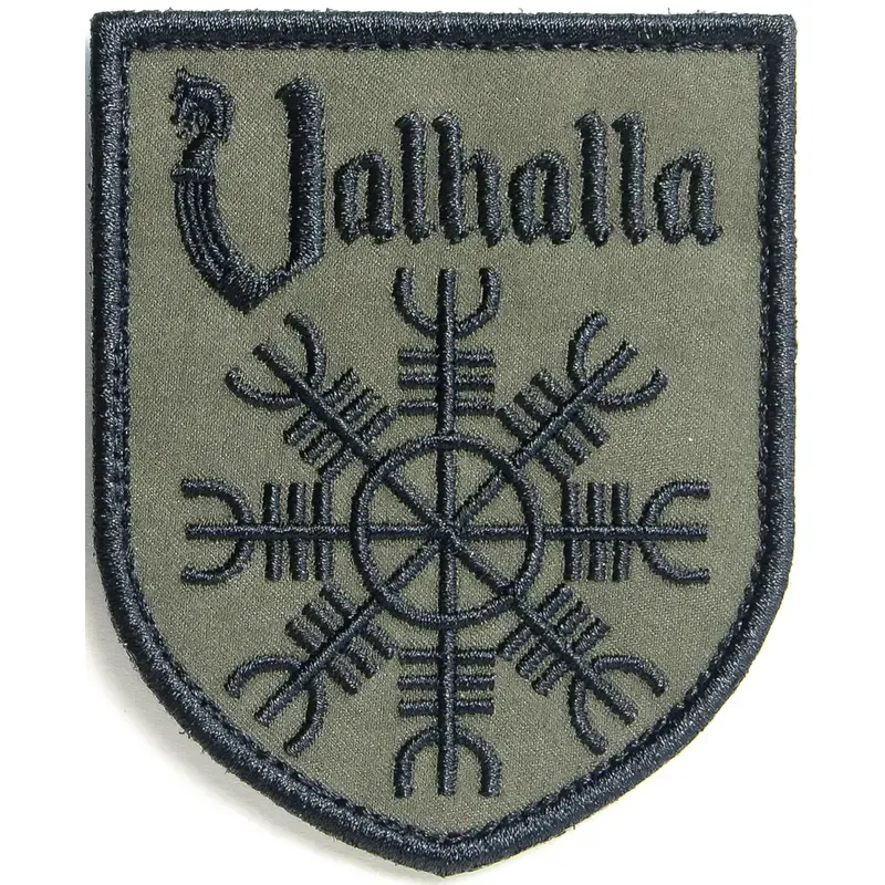 Нашивка, патч "Valhalla хаки" тактическая с липучкой.