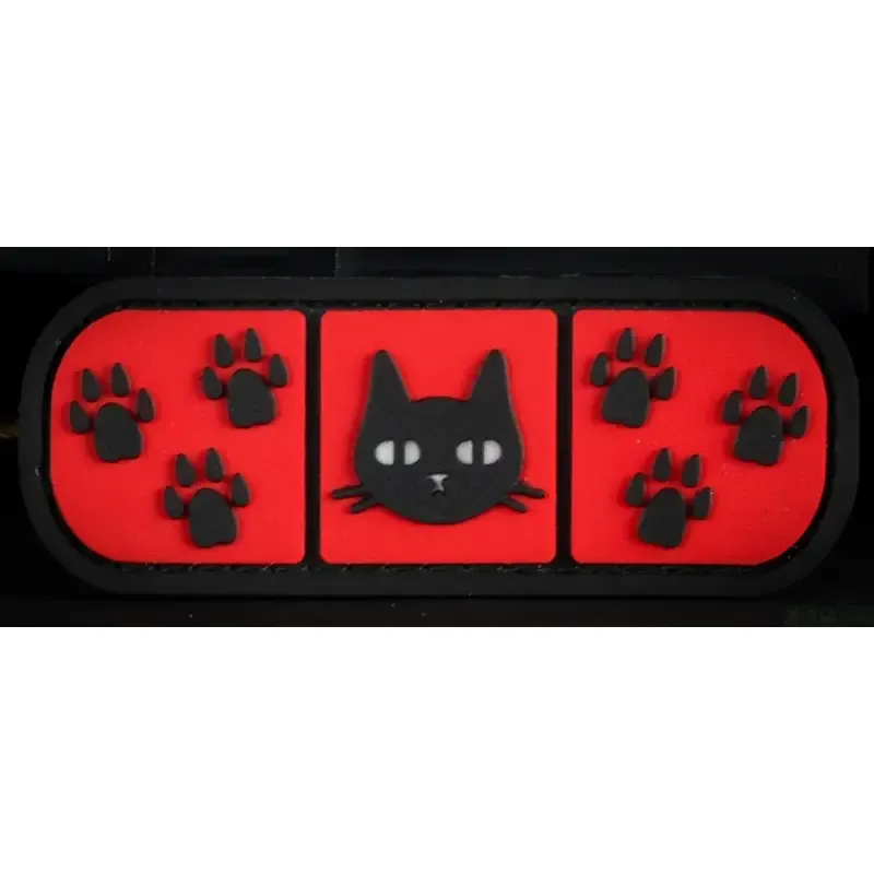 Нашивка, патч "Котопластырь" ПВХ тактическая с липучкой