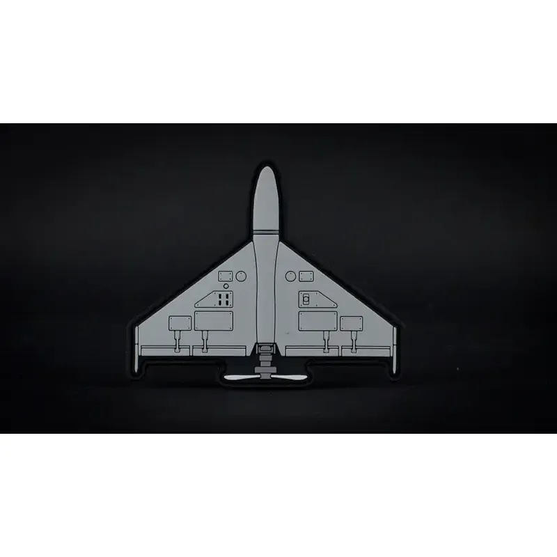 Нашивка, патч "Герань", ПВХ с липучкой.