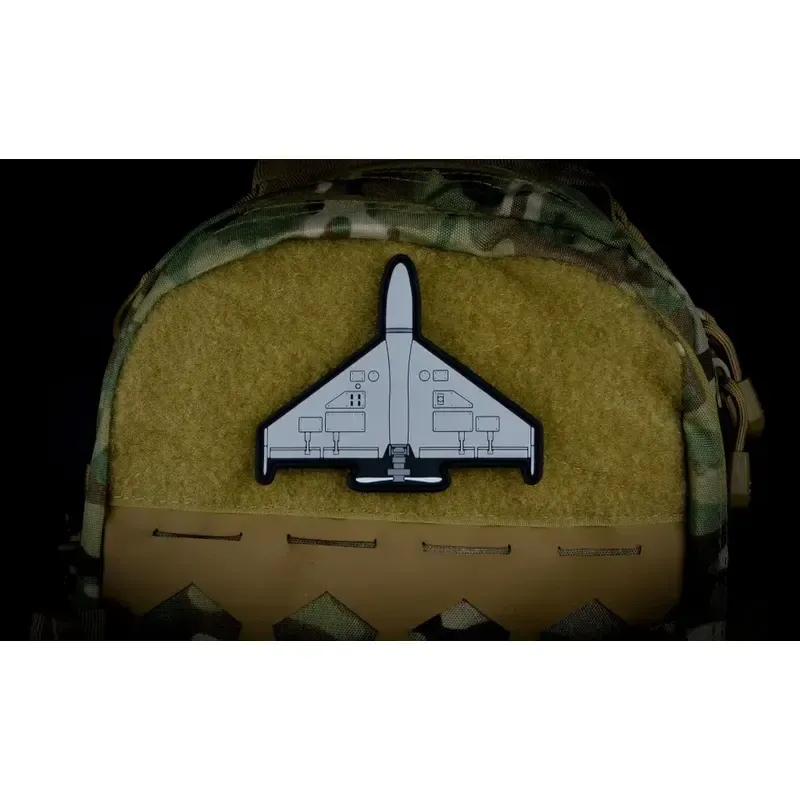 Нашивка, патч "Герань", ПВХ с липучкой.