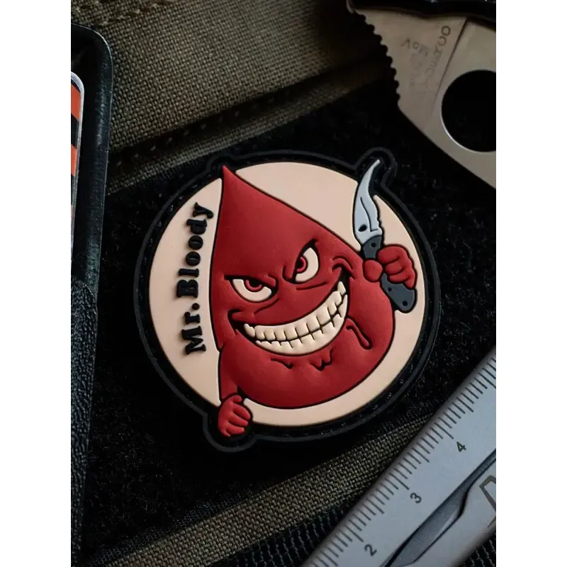 Зd ПВХ патч "Mr. Bloody" (Мистер Кровавый)