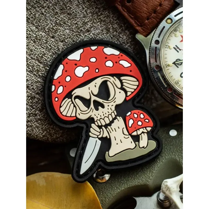 Зd ПВХ патч "Мухомор". 