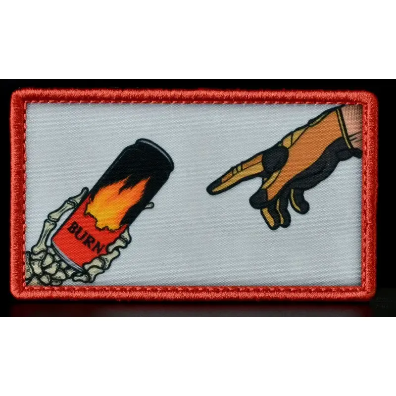 Нашивка, патч "Сотворение язвы" от Корпуса Вышивания.