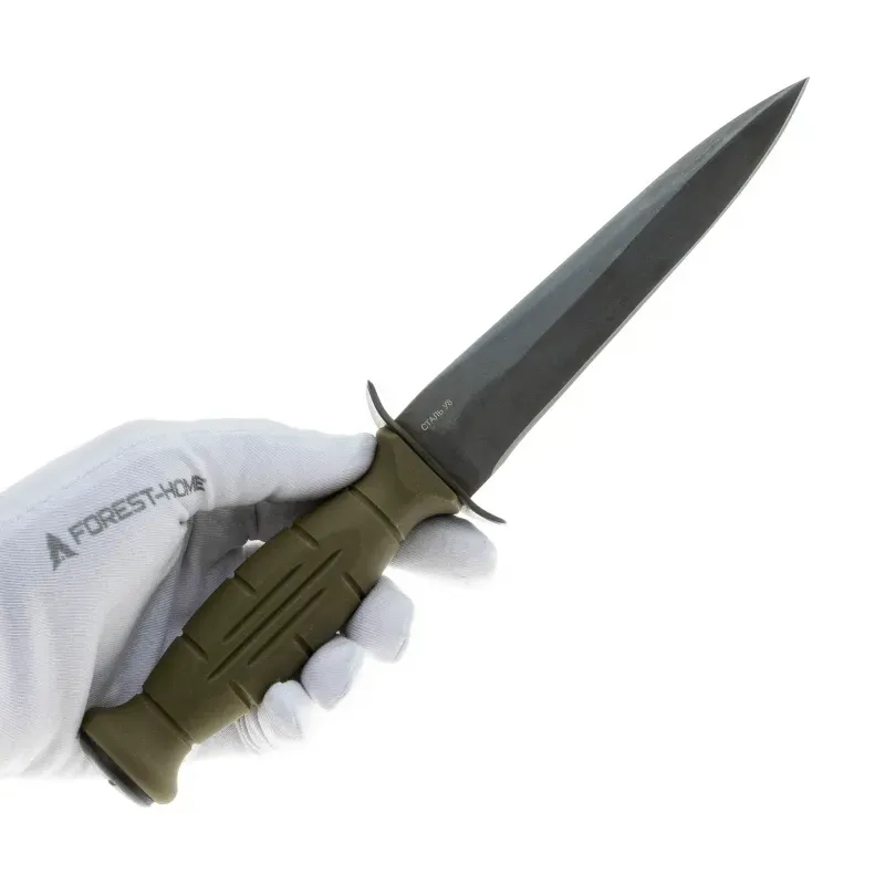 Нож Витязь НР-2 чёрный сталь У8, рукоять оливковый резинопластик