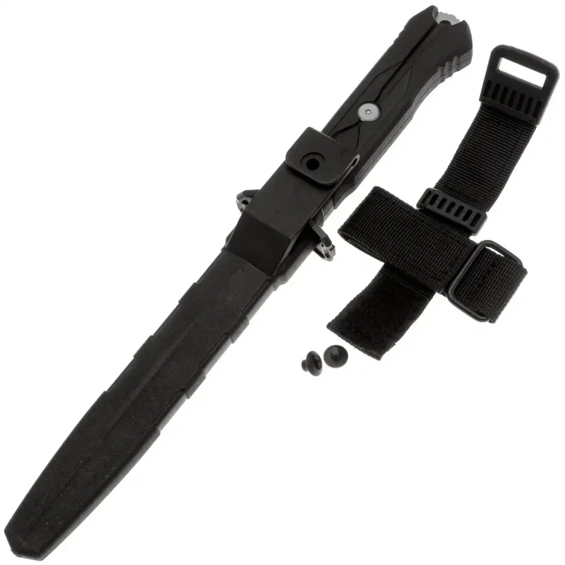 Тактический нож Mr.Blade Leshiy stonewash сталь AUS-8, рукоять Black Elastron