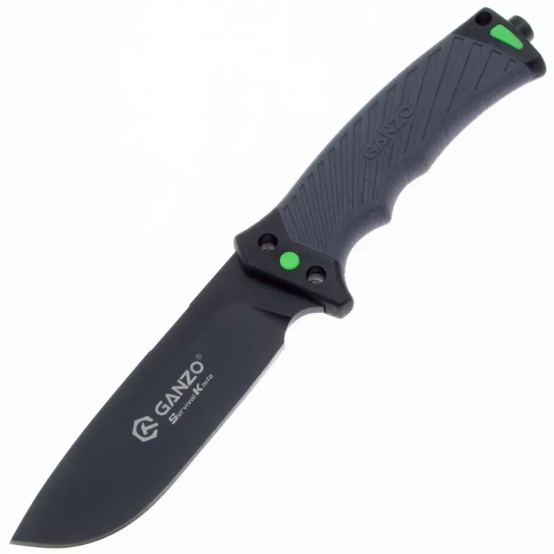 Туристический нож Ganzo G8012 vers.2.0 cталь 8Cr13MoV, рукоять ABS/TPE