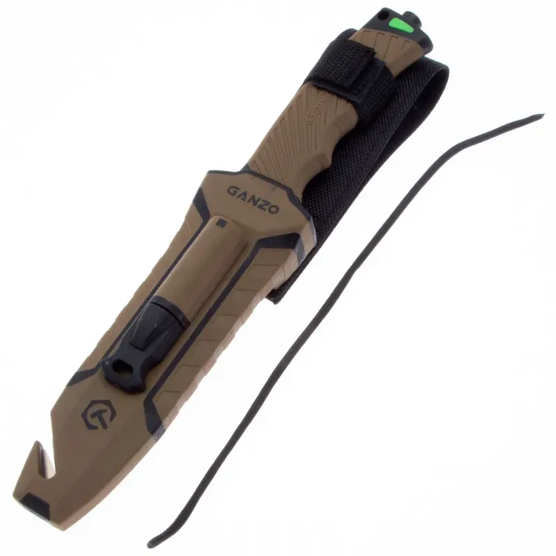 Туристический нож Ganzo G8012 vers.2.0 cталь 8Cr13MoV, рукоять ABS/TPE