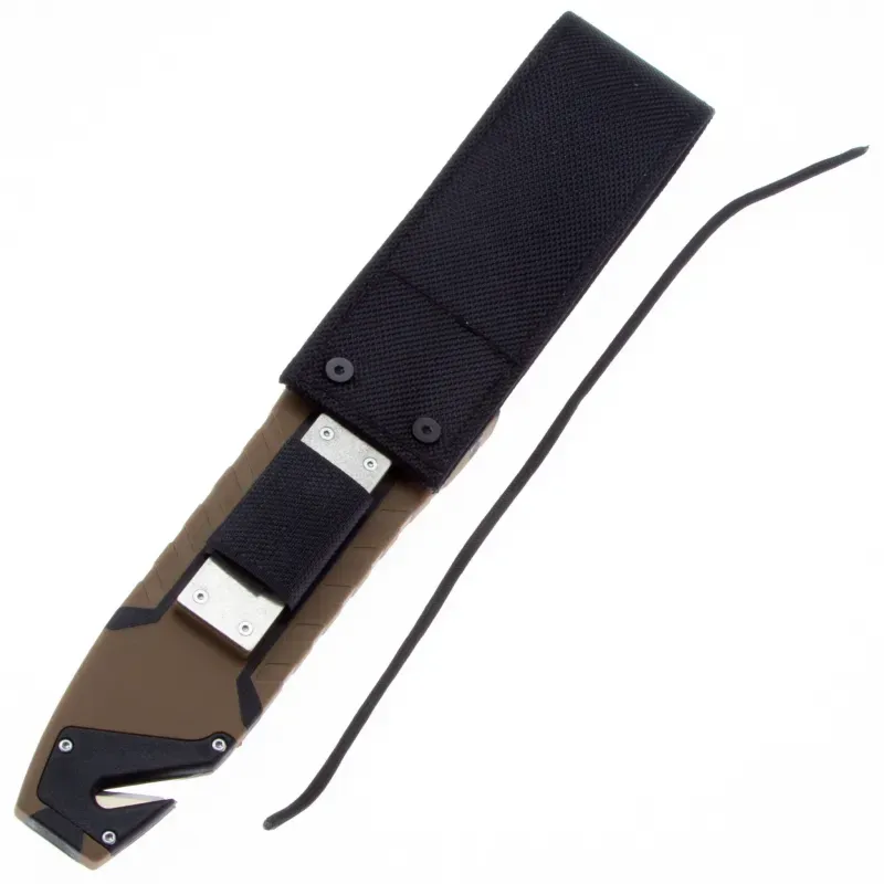 Туристический нож Ganzo G8012 vers.2.0 cталь 8Cr13MoV, рукоять ABS/TPE