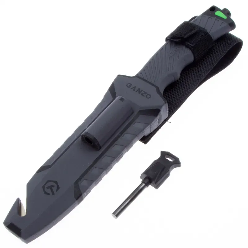 Туристический нож Ganzo G8012 vers.2.0 cталь 8Cr13MoV, рукоять ABS/TPE