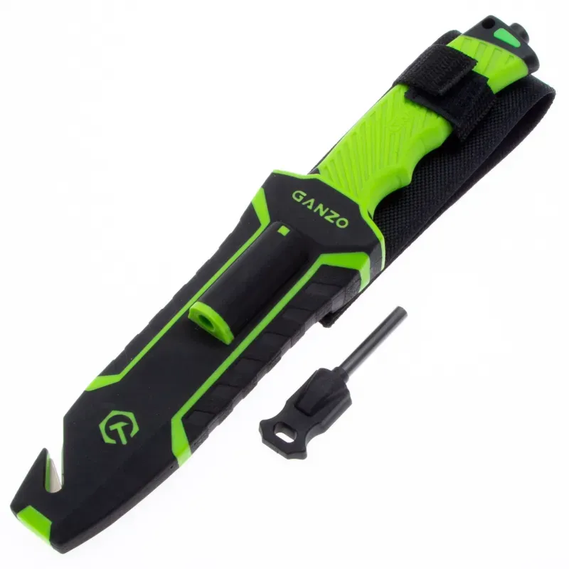 Туристический нож Ganzo G8012 vers.2.0 cталь 8Cr13MoV, рукоять ABS/TPE
