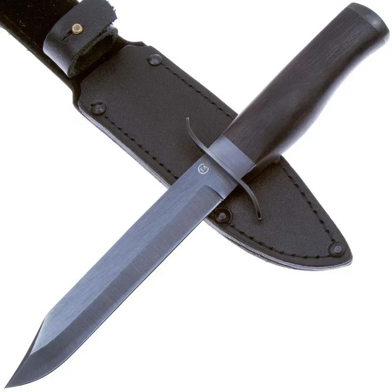 Туристический нож Титова Спецназ сталь ресорная 65Г, рукоять дерево