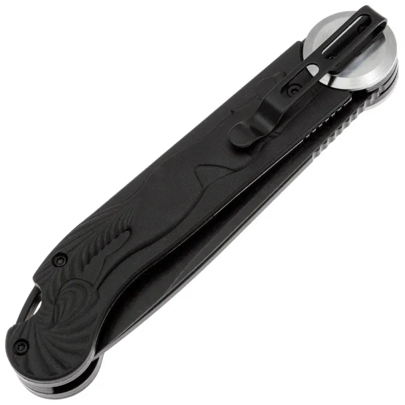 Складной нож Перемен Мысь blackwash 8Cr14MoV, рукоять Black FRN