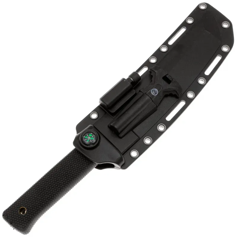 Туристический нож Мастер-К Танто black сталь 420J2, рукоять резина