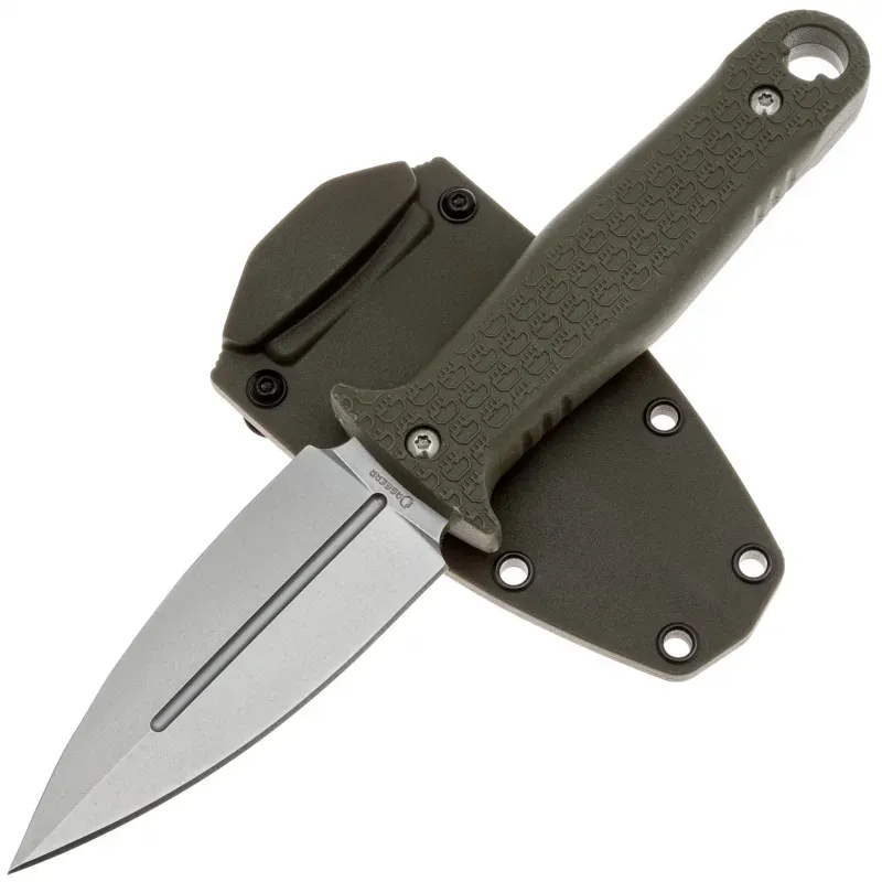 Тактический нож Daggerr Combat stonewash сталь 8Cr14Mov, рукоять Olive FRN