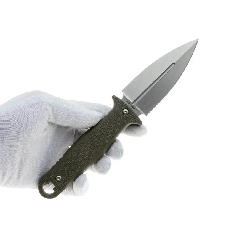 Тактический нож Daggerr Combat stonewash сталь 8Cr14Mov, рукоять Olive FRN