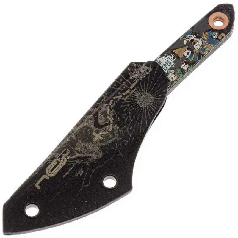 Нож N.C. Custom киридаши Остров Сокровищ blackwash сталь AUS-8