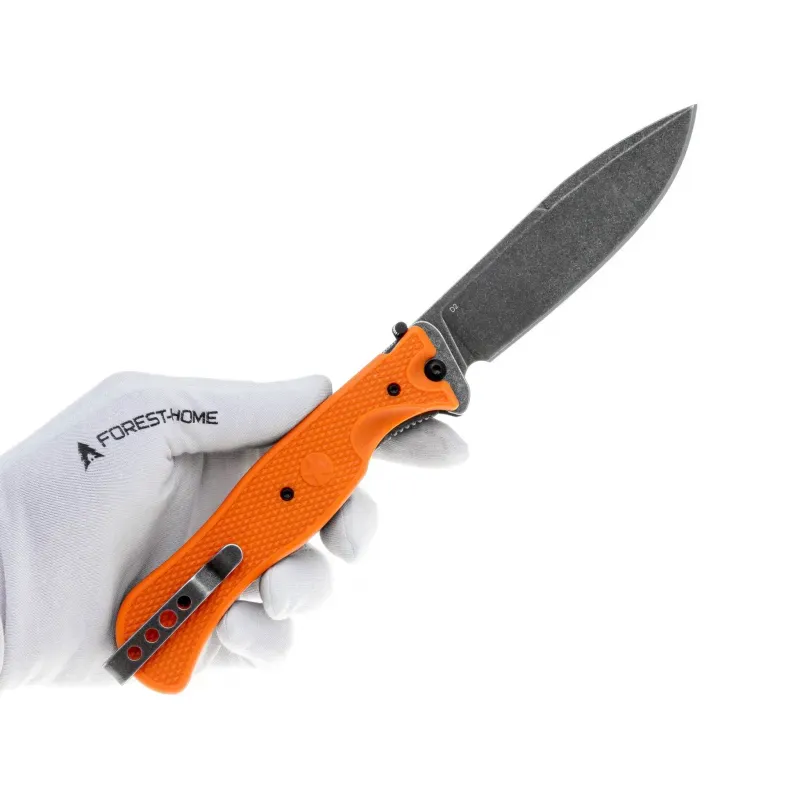 Складной нож НОКС Офицерский-С3 сталь D2, рукоять Orange ABS