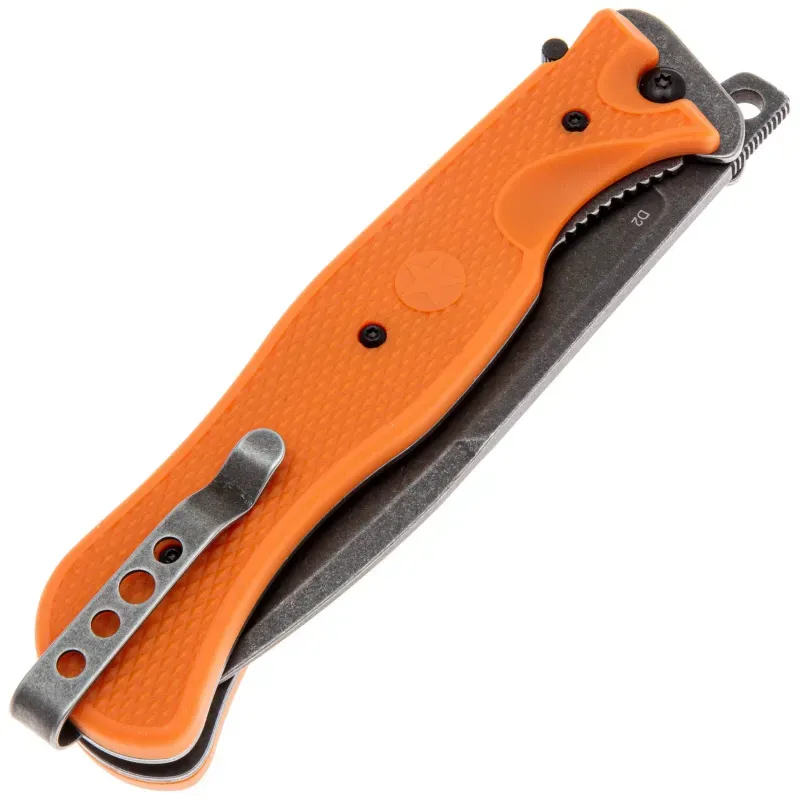 Складной нож НОКС Офицерский-С3 сталь D2, рукоять Orange ABS