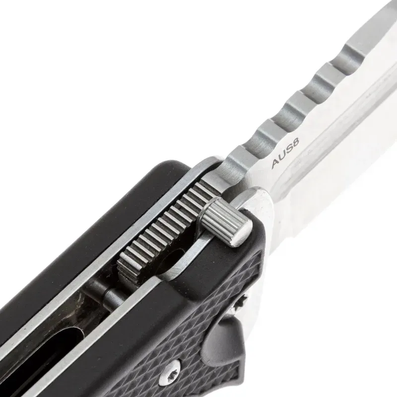 Складной нож НОКС Офицерский-С сталь AUS-8, рукоять Black ABS